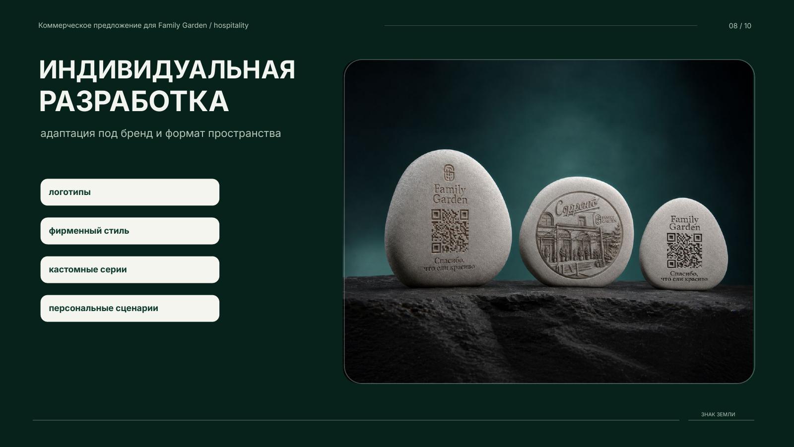 Варианты индивидуальной разработки проекта Знак Земли